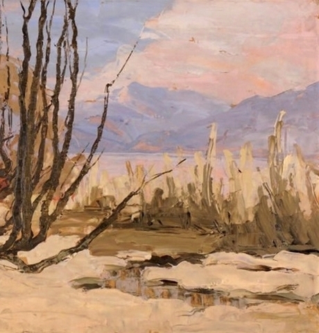 Pintura de Saboya pintor pintura Lucien Poignant